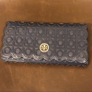 Tory Burch Navy Pattern Wallet